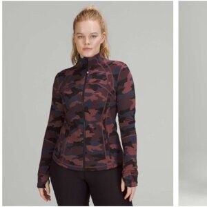Lululemon Define Jacket Size 8 Heritage 365 Camo Smokey Red Luon Zip Up NWOT